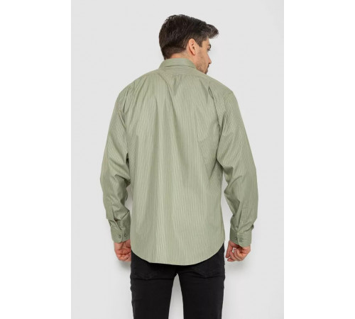 Рубашка мужская классическая, цвет оливковый, 244R332.