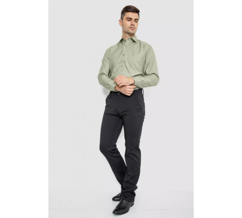 Рубашка мужская классическая, цвет оливковый, 244R332.