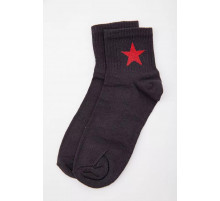 Жіночі шкарпетки, чорного кольору з принтом, 167R404