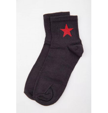 Женские носки, черного цвета с принтом, 167R404.