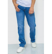 Джинси чоловічі з потертостями, колір блакитний, 244R22-784