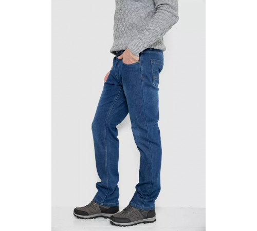 Джинси чоловічі на флісі, колір синій, 254R2409