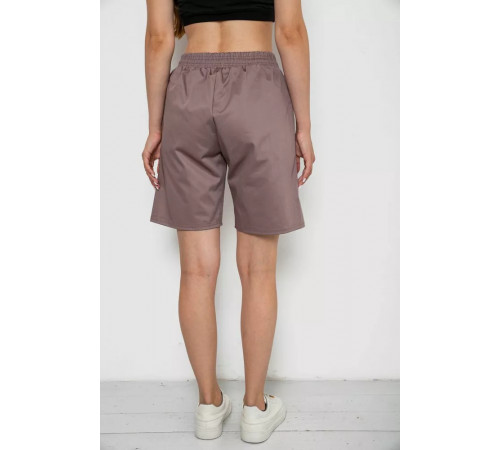 Шорты женские однотонные, цвет мокко, 238R315-1.