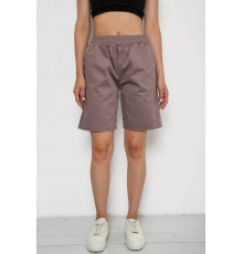 Шорты женские однотонные, цвет мокко, 238R315-1.
