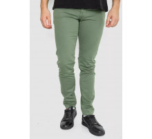 Джинси чоловічі однотонні, колір хакі, 247R6301