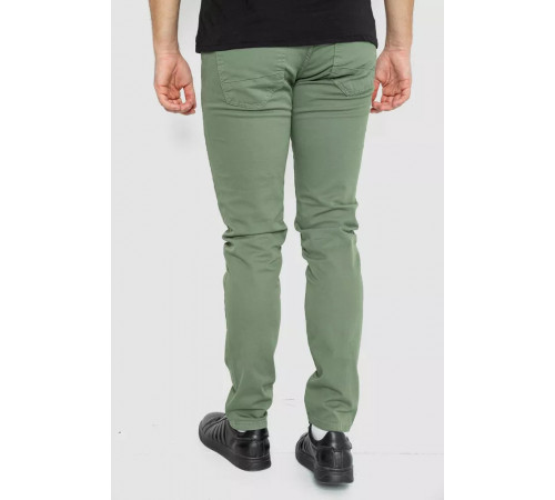 Джинси чоловічі однотонні, колір хакі, 247R6301