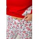 Женская пижама на флисе, цвет красный, 243R09053