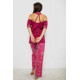 Піжама жіноча з принтом, колір бордовий, 243R1600-015