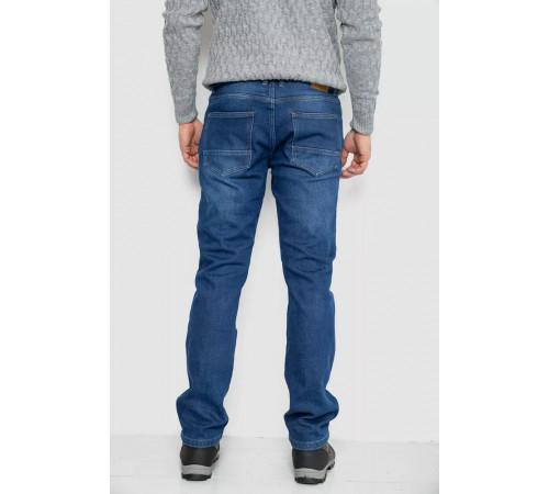 Джинсы мужские на флисе, цвет синий, 254R2410.