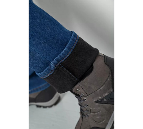 Джинсы мужские на флисе, цвет синий, 254R2410.