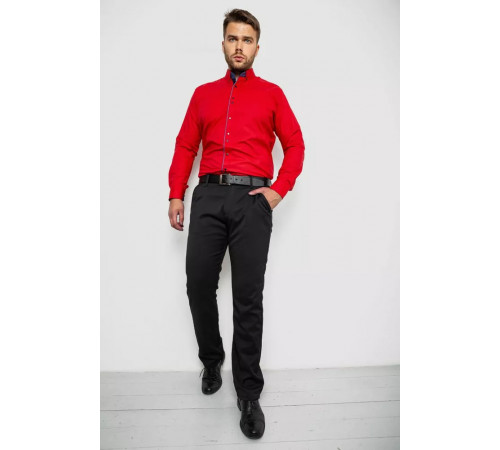 Сорочка чоловіча з принтом, колір червоний, 214R3092