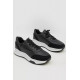 Кросівки жіночі екошкіра, колір чорний, 243R186-112
