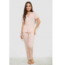 Женская пижама с принтом, цвет розовый, 243R7155.