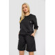 Костюм жіночий однотонний, колір чорний, 238R116-2