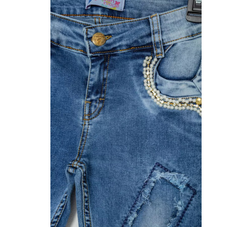 Джинсы для девочек, цвет синий, 247R3809