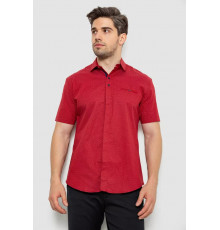 Рубашка мужская с принтом, цвет бордовый, 214R7130