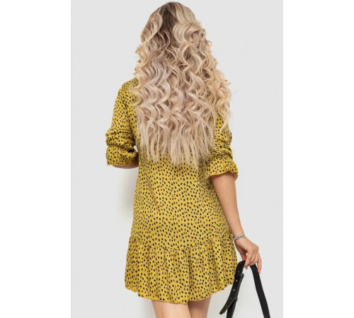 Платье с принтом, цвет бронзовый, 115R0400-1.