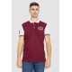 Поло мужское с принтом, цвет бордовый, 247R317