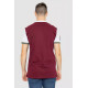 Поло мужское с принтом, цвет бордовый, 247R317