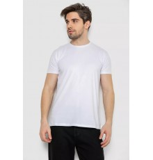 Футболка мужская однотонная базовая, цвет белый, 244R2404