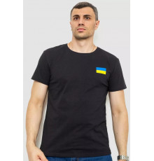 Футболка чоловіча патріотична, колір чорний, 226R040