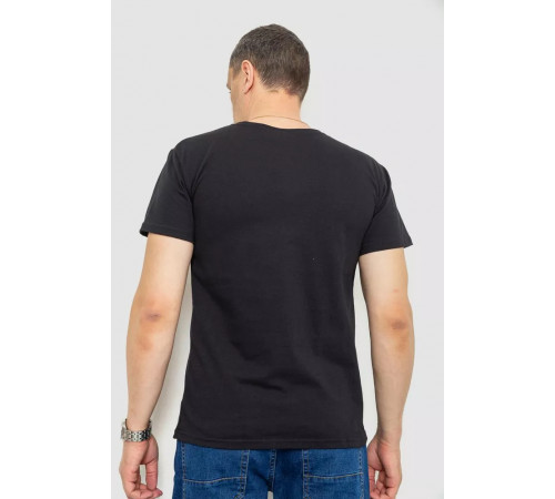 Футболка чоловіча патріотична, колір чорний, 226R040