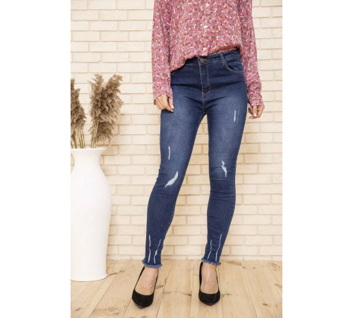 Джинсы женские скинные, Синие, 164R9011