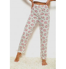 Штани жіночі домашні, колір молочно-пудровий, 238R57854