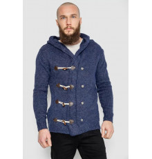 Кофта мужская на пуговицах, цвет синий, 214R10640