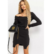 Сукня однотонна, колір чорний, 176R1048
