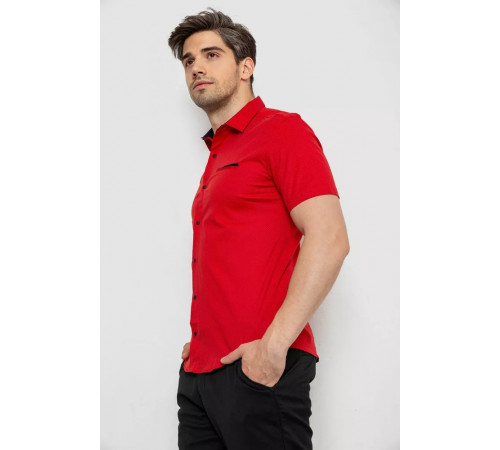 Сорочка чоловіча з принтом, колір червоний, 214R7140