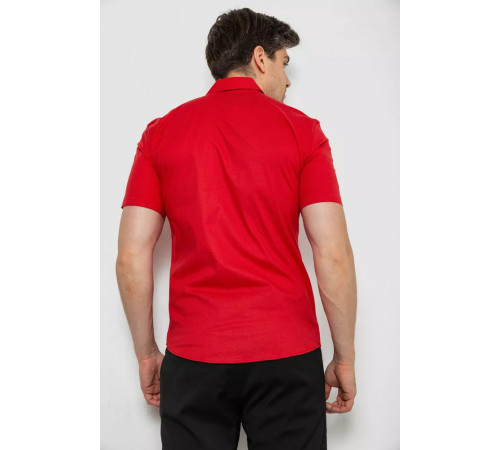 Сорочка чоловіча з принтом, колір червоний, 214R7140