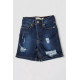 Шорти джинсові підліткові для дівчинки, колір темно-синій, 247R923-5