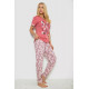 Піжама жіноча з принтом, колір пудровий, 243R9249
