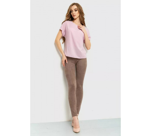 Блуза повсякденна, колір світло-бузковий, 230R101-2