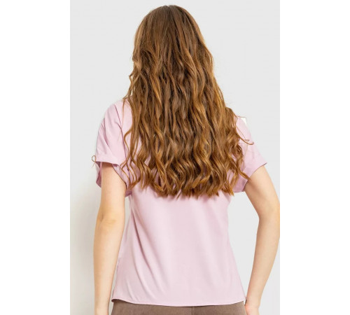 Блуза повсякденна, колір світло-бузковий, 230R101-2