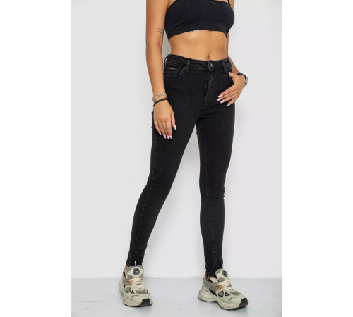 Джинси жіночі, колір чорний, 244R2021-23