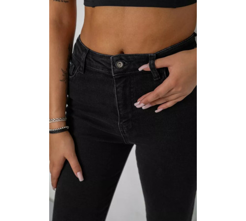 Джинси жіночі, колір чорний, 244R2021-23
