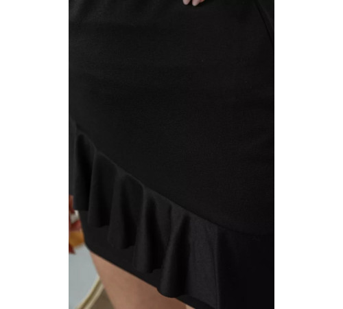 Юбка однотонная, цвет черный, 244R102