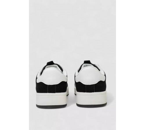 Кроссовки женские замша, цвет черно-белый, 248RJH800-1