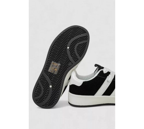 Кроссовки женские замша, цвет черно-белый, 248RJH800-1