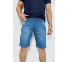 Шорты мужские джинсовые, цвет голубой, 244RB001
