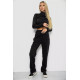 Спортивні штани жіночі на флісе, колір чорний, 244R5173