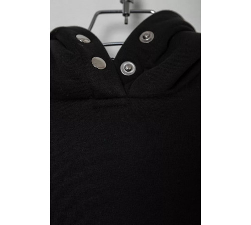 Спортивный костюм детский на флисе, цвет черный, 102R1520