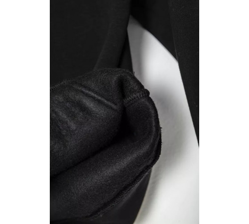 Спортивный костюм детский на флисе, цвет черный, 102R1520