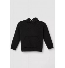 Спортивный костюм детский на флисе, цвет черный, 102R1520