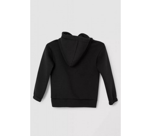 Спортивный костюм детский на флисе, цвет черный, 102R1520
