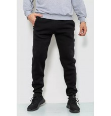Спорт мужские брюки на флисе, цвет черный, 244R41269