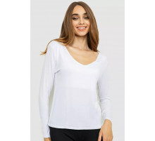 Тонкий женский лонгслив, цвет белый, 186R128.