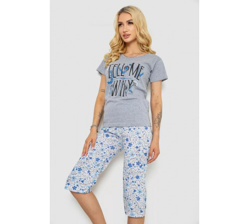 Пижама женская, цвет серый, 243R2527